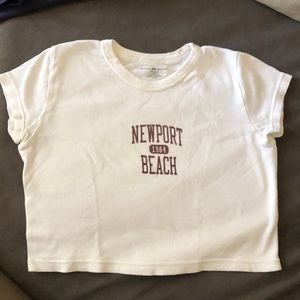 Brandy Melville Newport Beach crop top